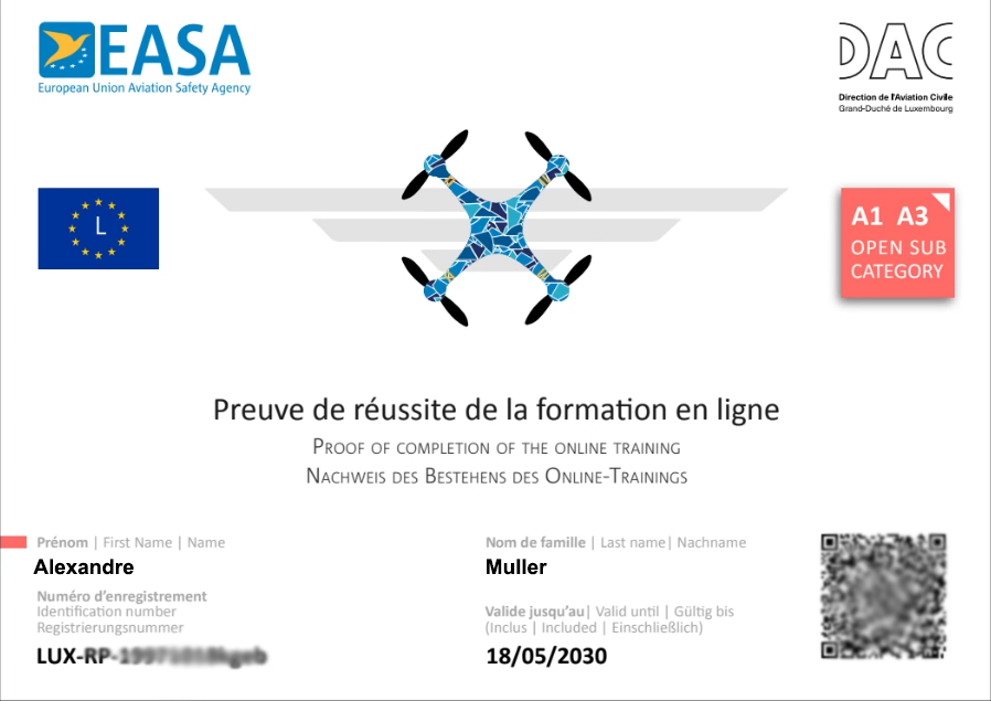 Examen Drone A1/A3 Luxembourg – Questions officielles et réponses correctes avec explications (DAC) – Image 2
