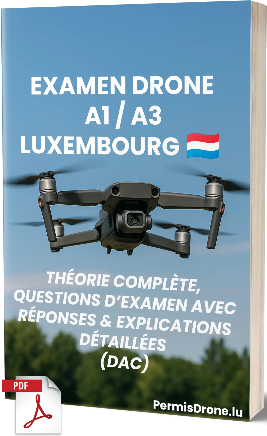 Examen Drone A1/A3 Luxembourg – Théorie complète, 500+ questions type examen avec réponses et explications détaillées – Image 1