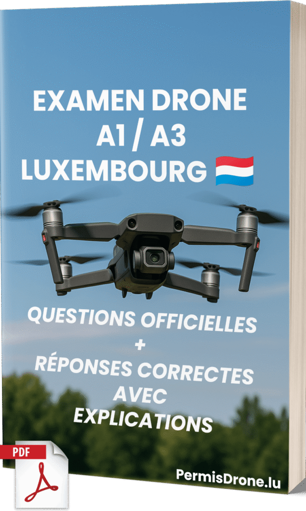 Examen Drone A1/A3 Luxembourg – Questions officielles et réponses correctes avec explications (DAC) – Image 1