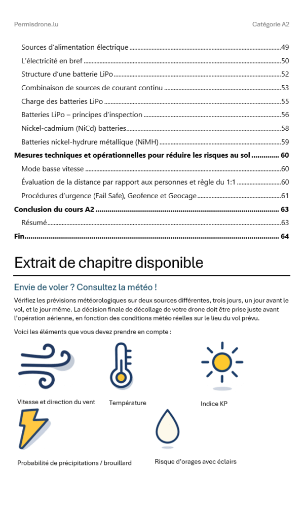 Examen Drone A2 Luxembourg – Questions officielles, réponses complètes et matériel d’apprentissage complet (Direction de l’Aviation Civile - DAC) – Image 2