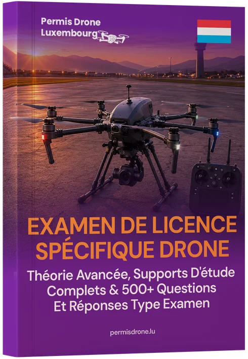 Catégorie Spécifique (Specific) Examen Permis Drone Luxembourg – Théorie Experte, Supports d'Étude Complets & 400+ Questions et Réponses type examen