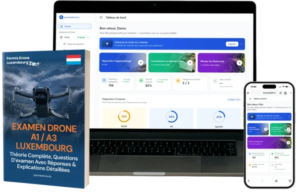 A1/A3 permis drone Combo – A1/A3 Formation & plateforme e-learning