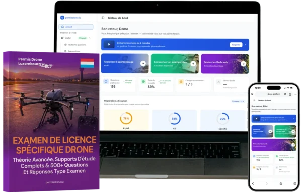 Catégorie Spécifique (Specific) Permis de Drone Combo – Cours Complet, Matériel de Formation & Plateforme E-Learning